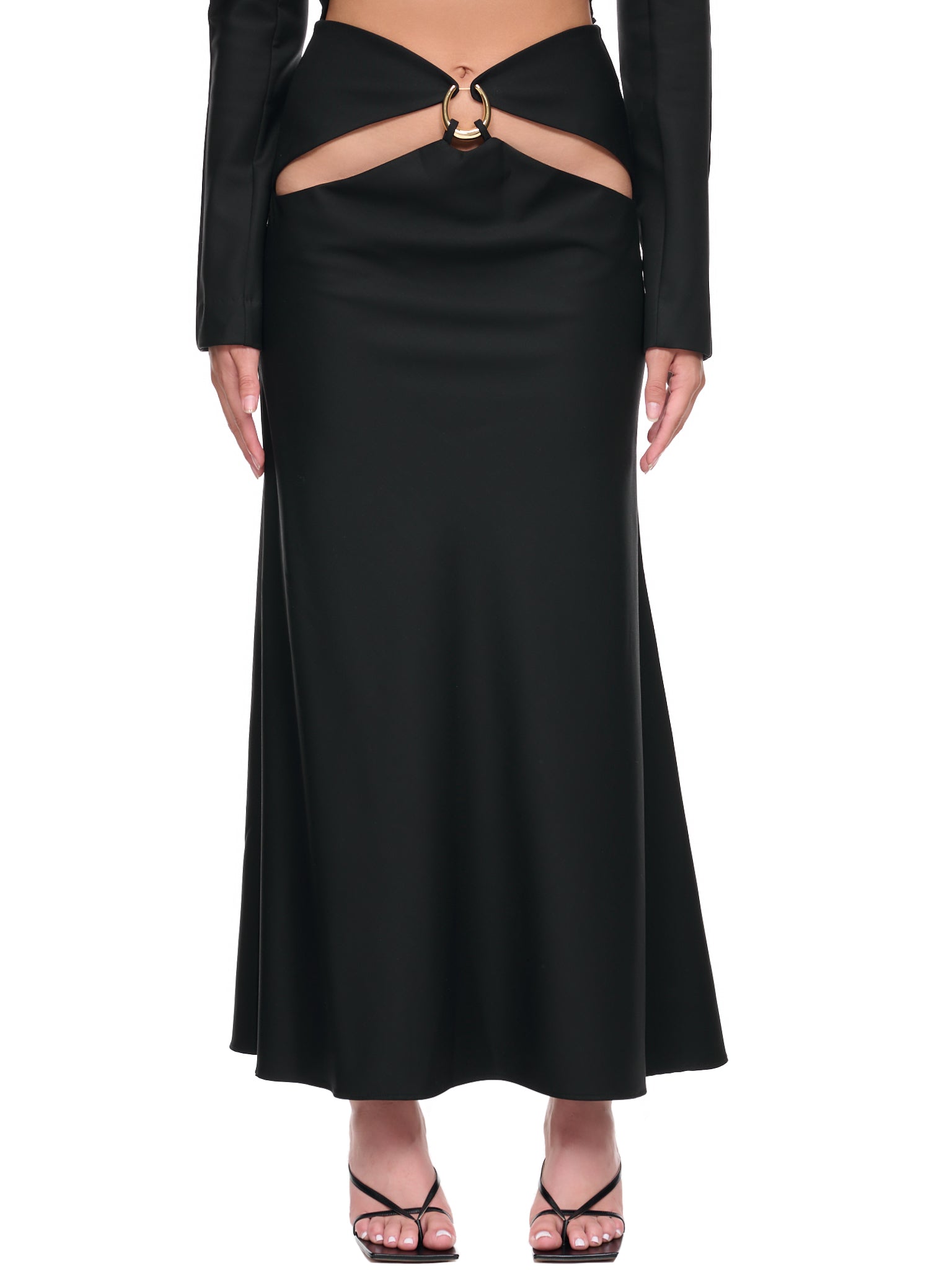 Cut-Out Brass Skirt (F22SK16-BLACK)