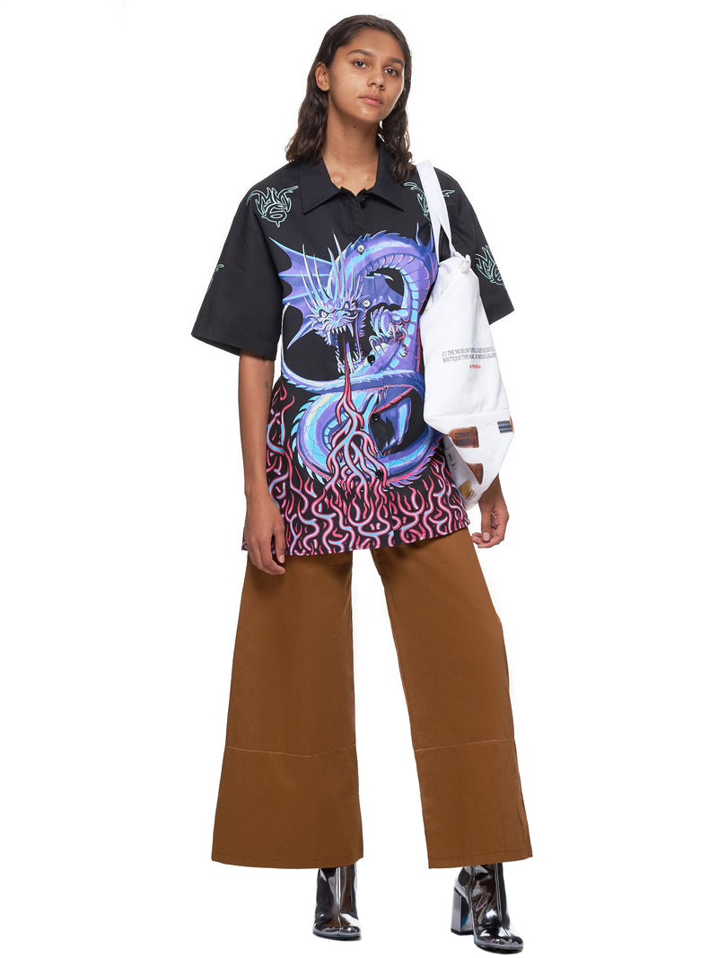 Wide Leg Trouser (Dm5tr5-Brown-Cargo)