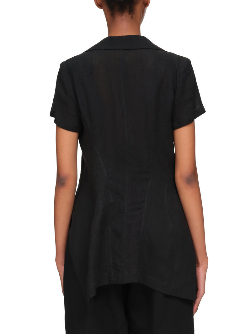 Linen Untwisting Tailcoat (FG-J60-302-1-BLACK)