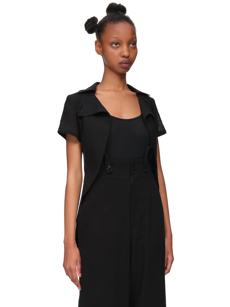 Linen Untwisting Tailcoat (FG-J60-302-1-BLACK)