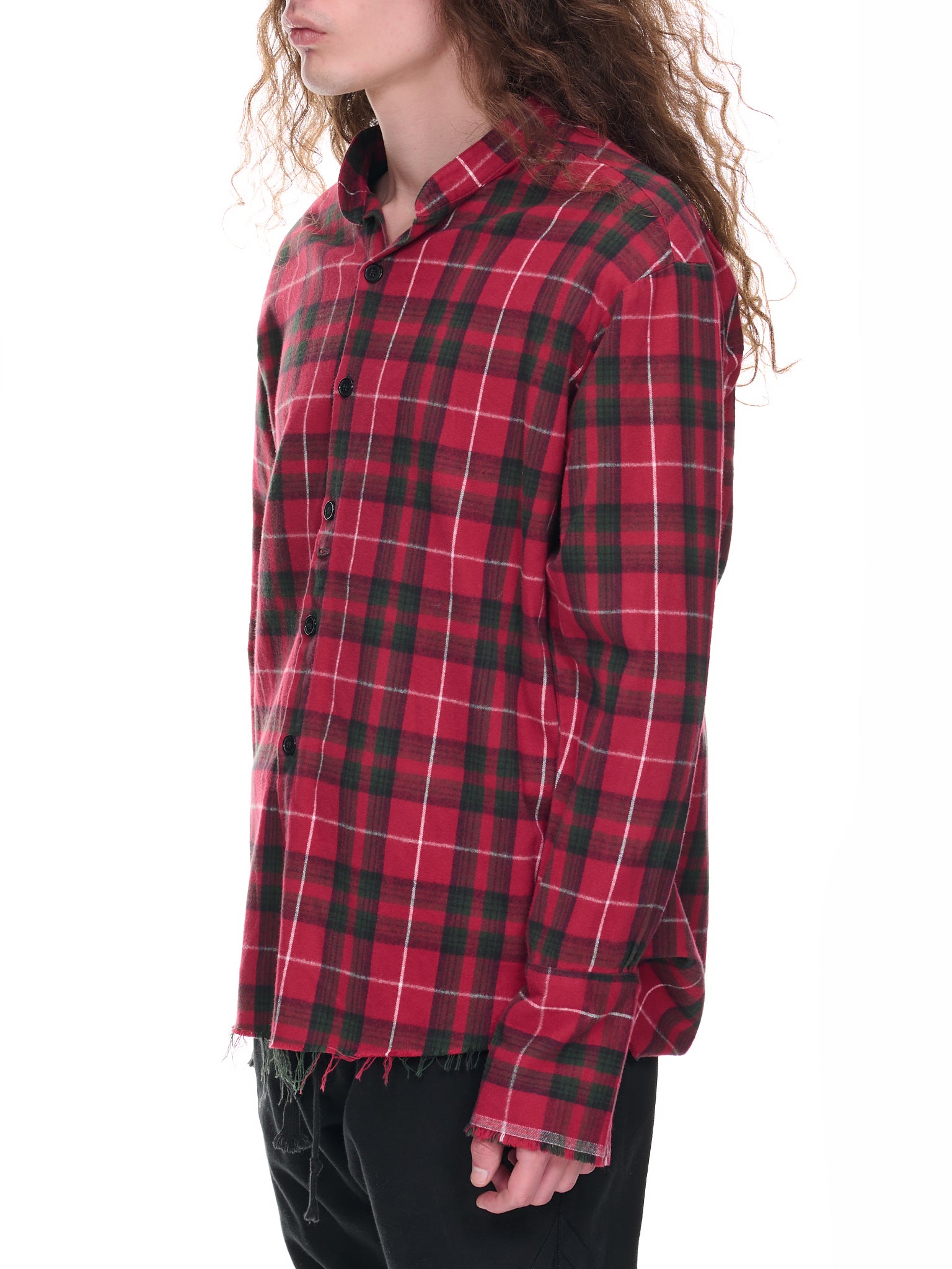 Plaid Studio Shirt (FM115-0040-RED-PLAID)