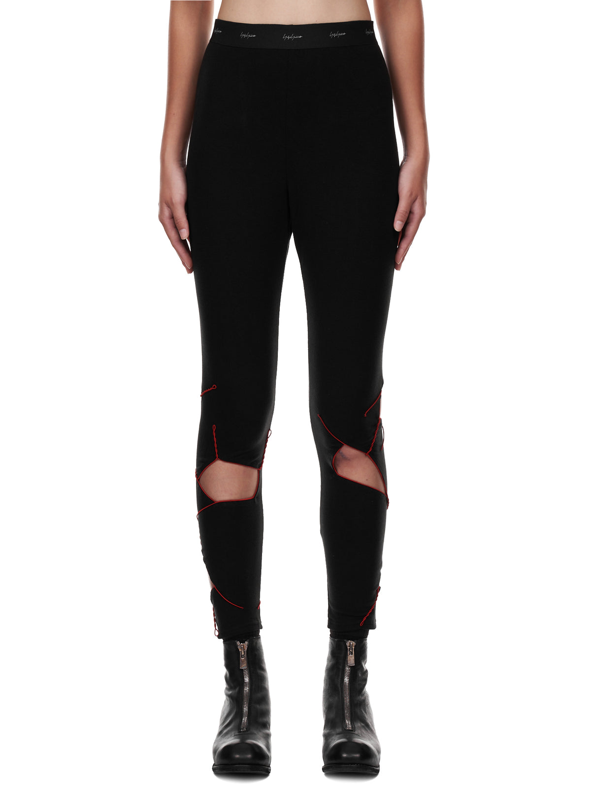 Yohji Yamamoto Cutout Leggings | H. Lorenzo - front