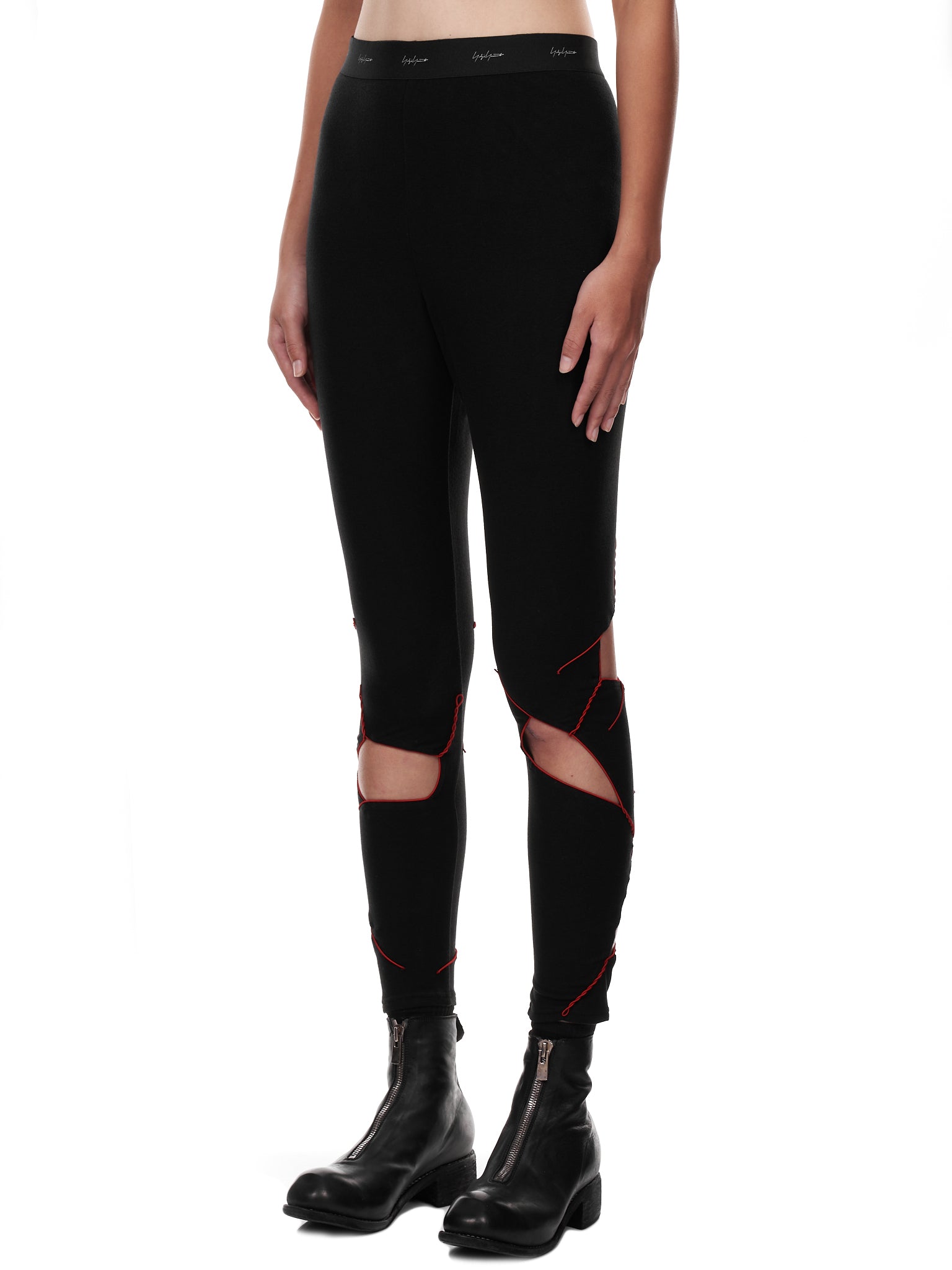 Yohji Yamamoto Cutout Leggings | H. Lorenzo - side 