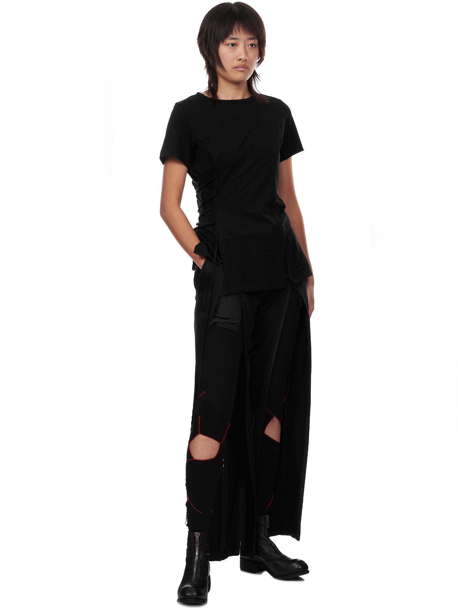 Yohji Yamamoto Cutout Leggings | H. Lorenzo - styled 