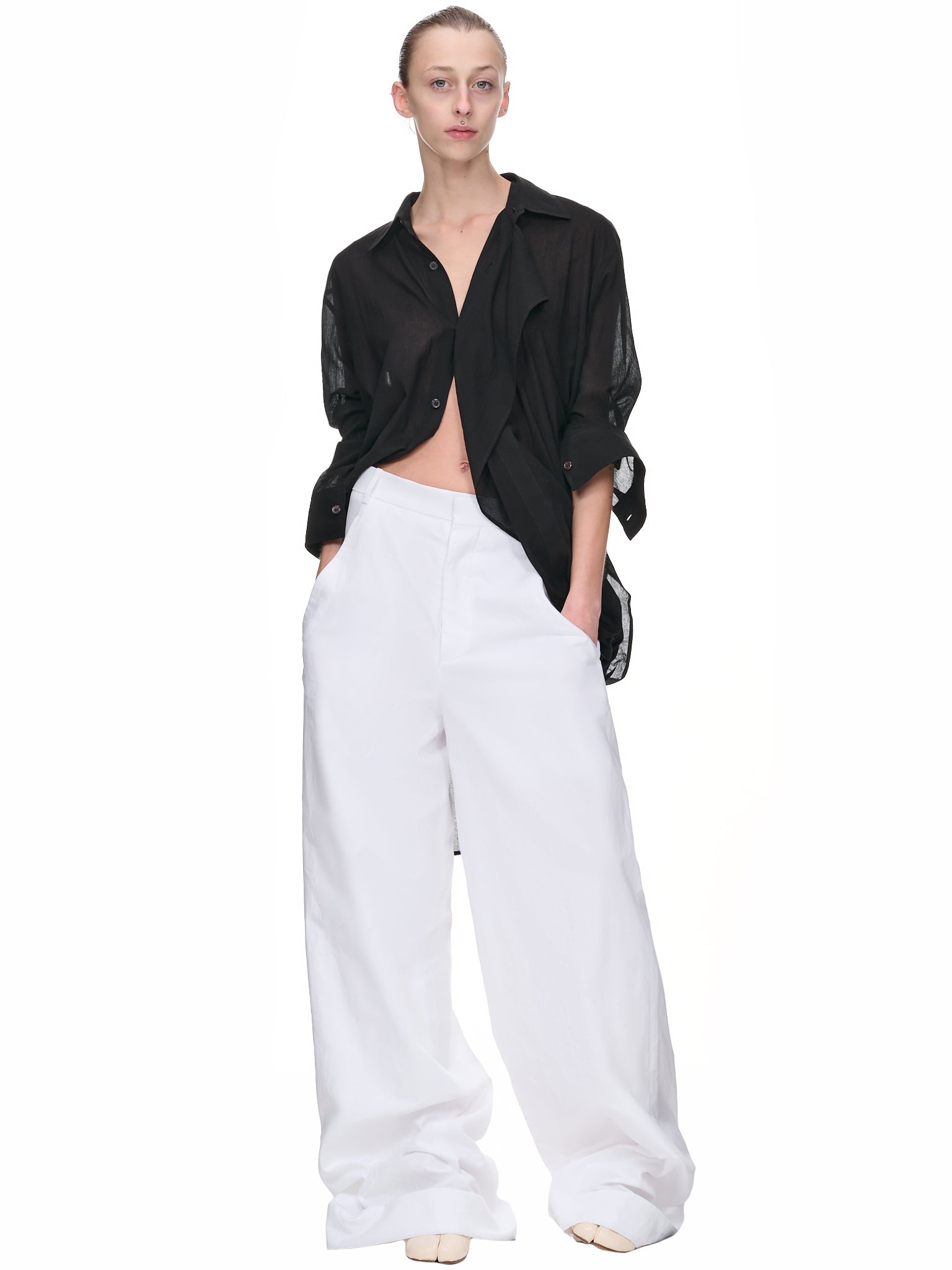 Layered Chiffon Blouse (FZ-B09-003-02-BLACK) Layered Chiffon Blouse (FZ-B09-003-02-BLACK)