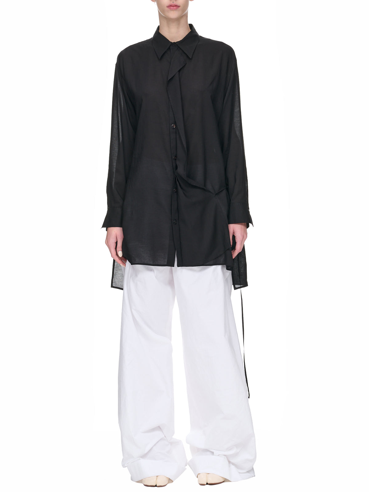 Tencel Lawn Blouse (FZ-B63-202-02-BLACK)