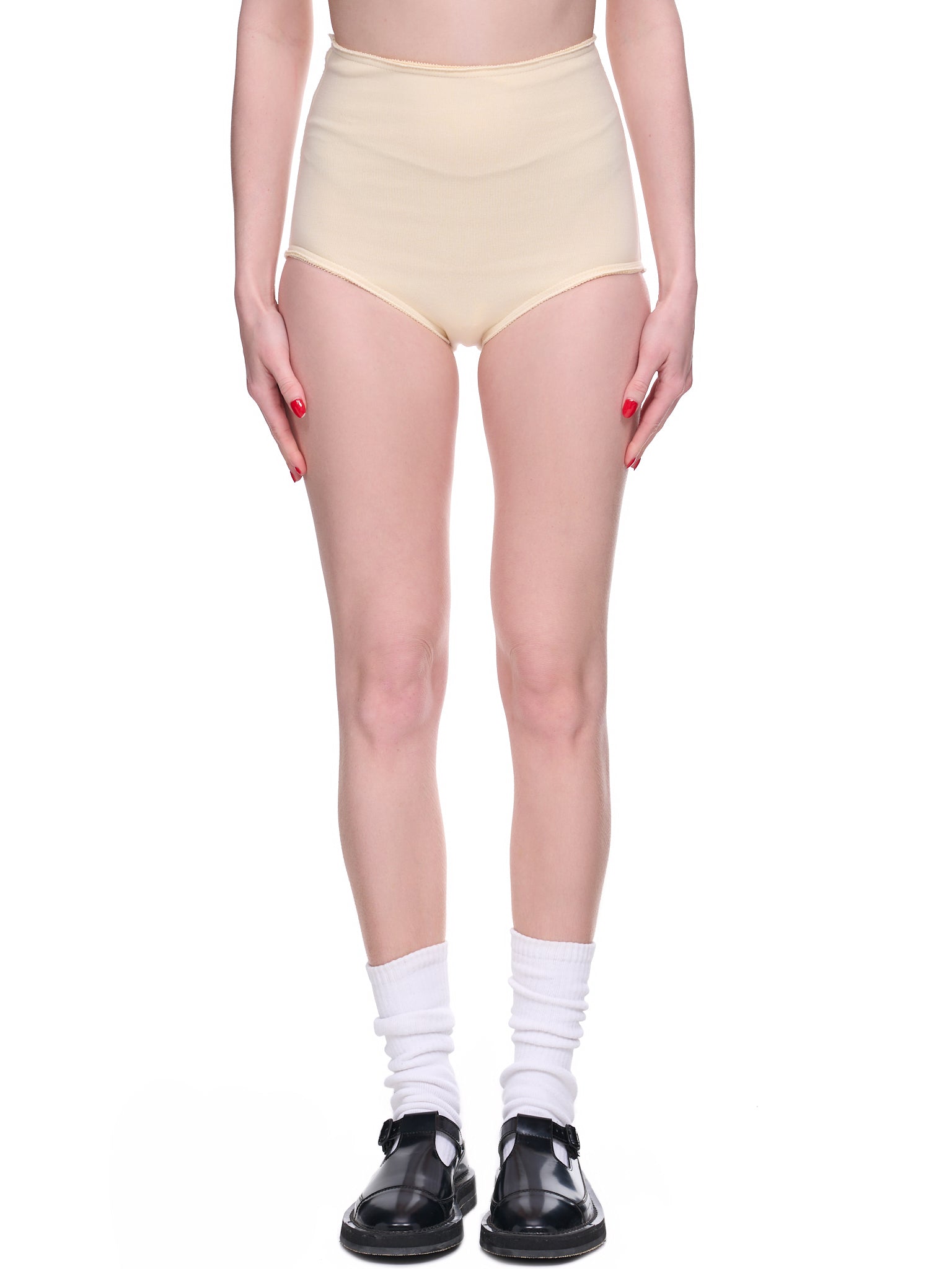 Rib Boy Shorts (GA02843114-0114-CREAM)