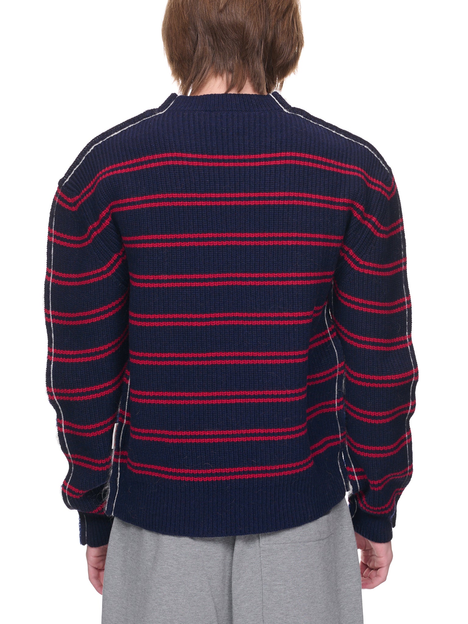 Stripe Mohair Wool Sweater (GCMG0204Q0-UFU187-BLUE)