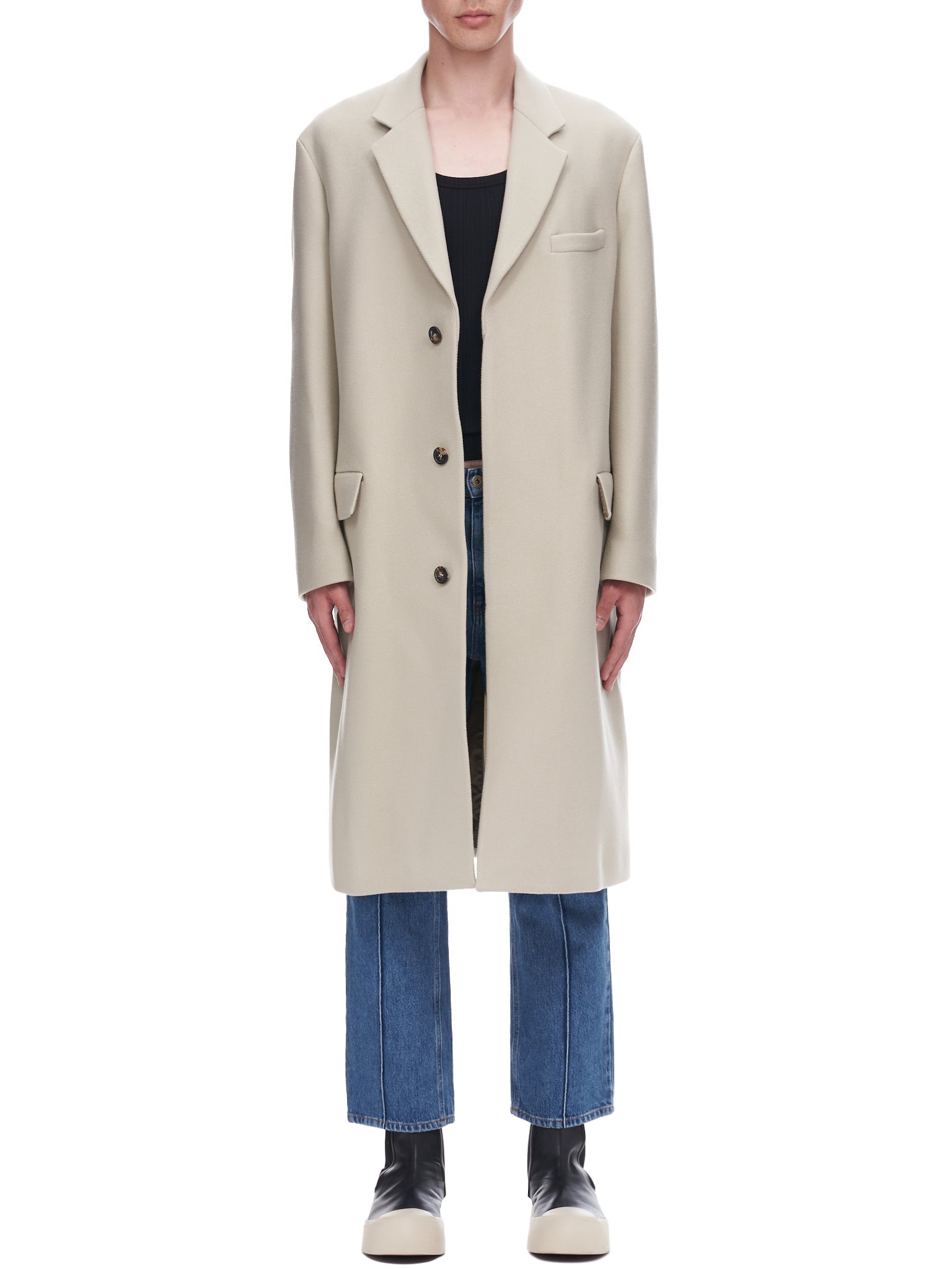 Loewe Single Breasted Wool Coat | H. Lorenzo