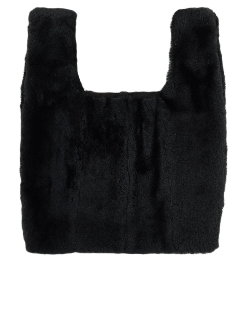 KARA Shearling Bag - Hlorenzo Back