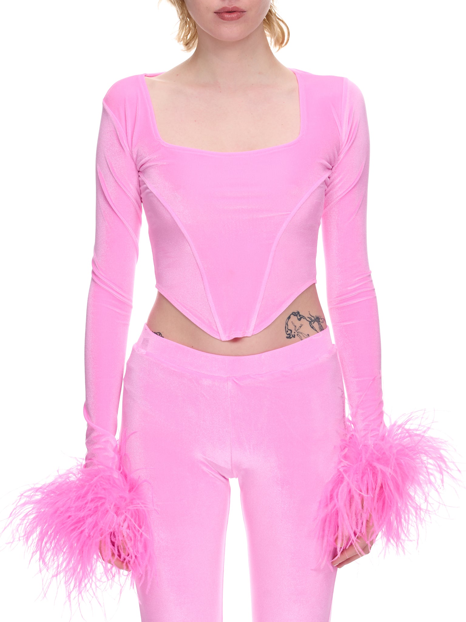 Hot Juicy Velvet Top (HJ2FT-HOT-JUICY-2.0-BABY-PINK)