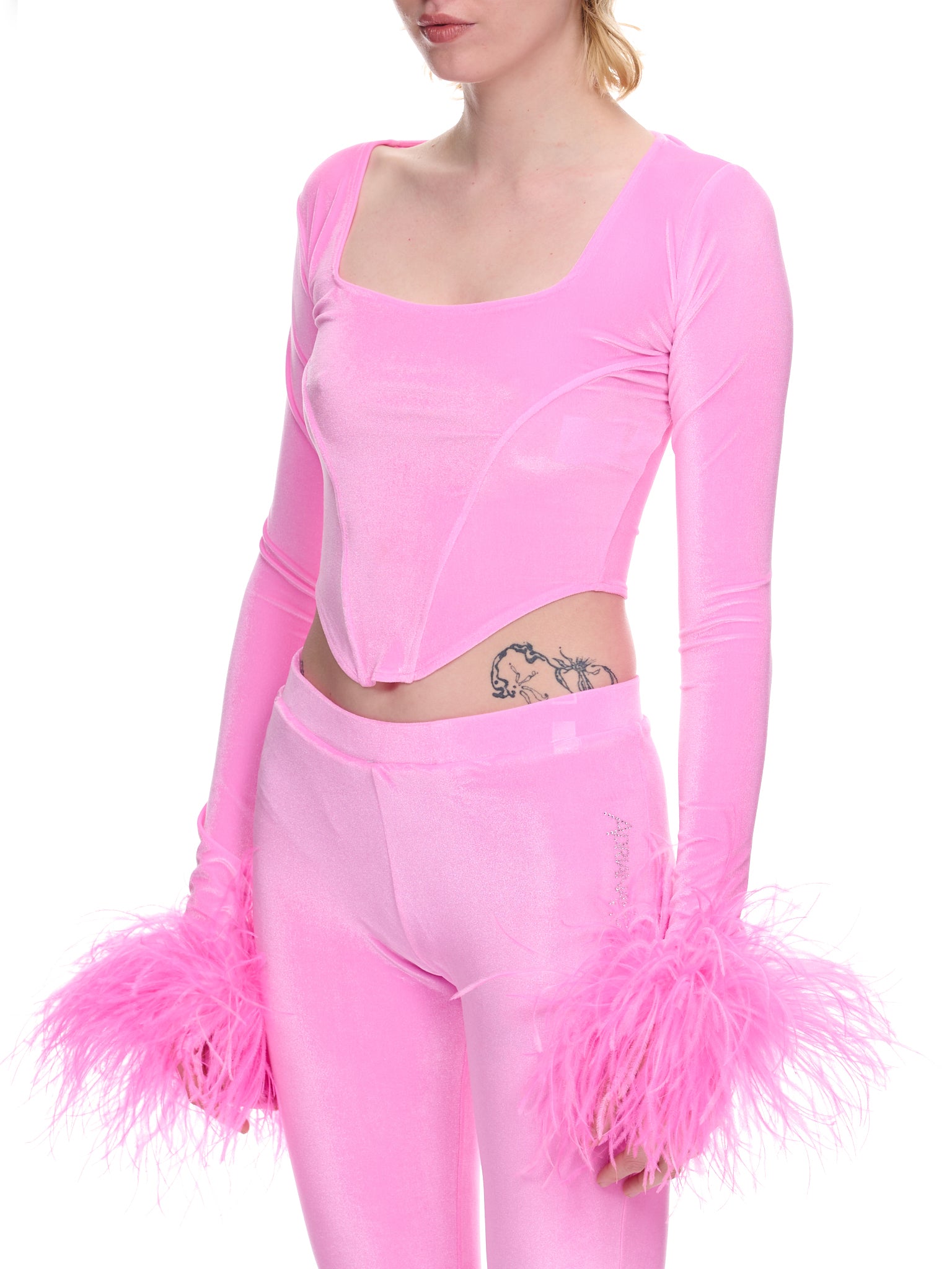 Hot Juicy Velvet Top (HJ2FT-HOT-JUICY-2.0-BABY-PINK)