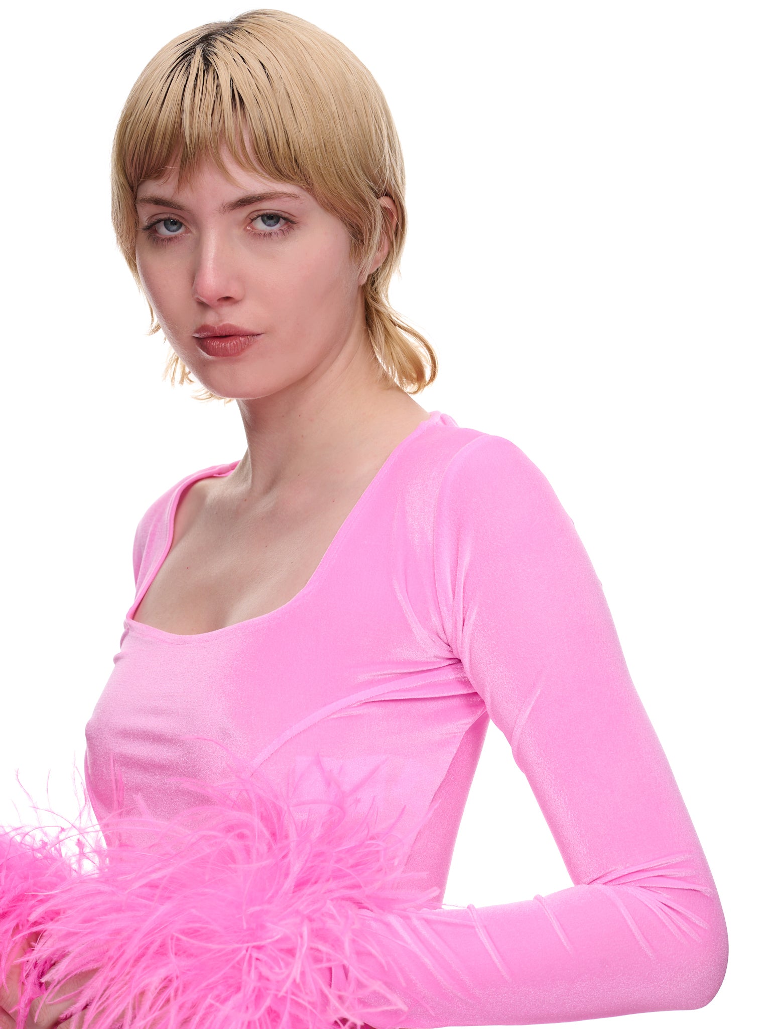 Hot Juicy Velvet Top (HJ2FT-HOT-JUICY-2.0-BABY-PINK)