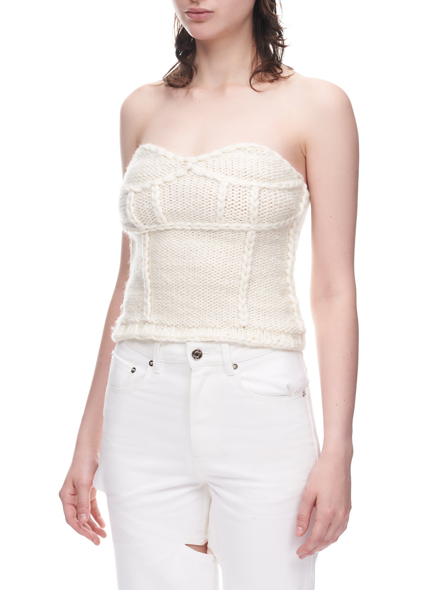 Knit Tube Top (HKN01-IVORY)