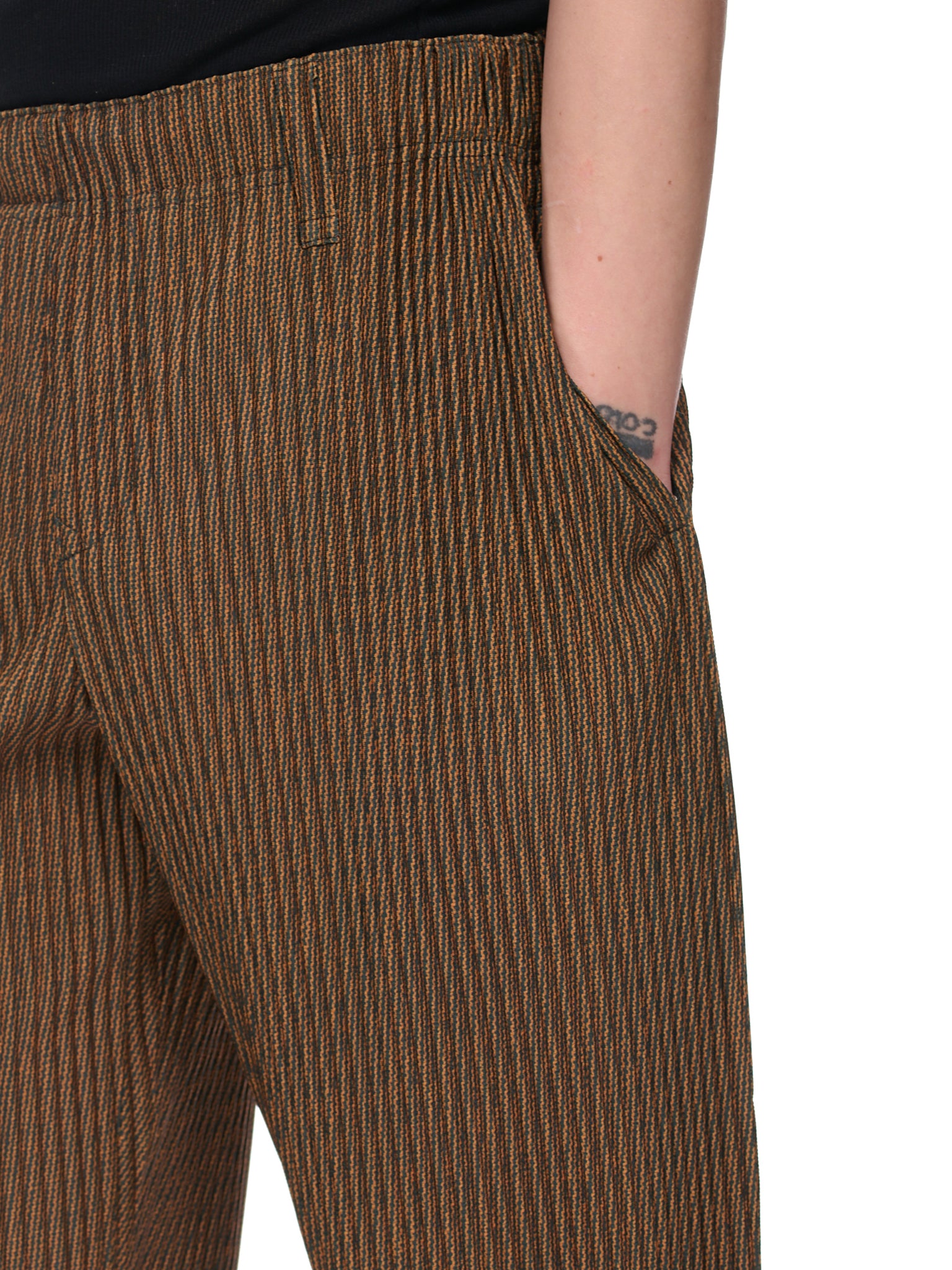 HOMME PLISSÉ ISSEY MIYAKE Zipper Chain Pants | H. Lorenzo
