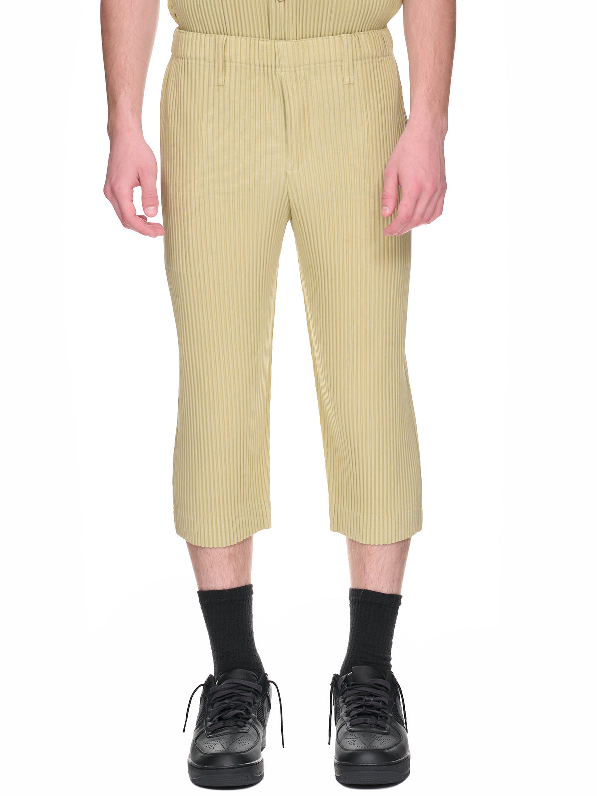 HOMME PLISSÉ ISSEY MIYAKE Tailored Pleats Crop Pants | H. Lorenzo - front