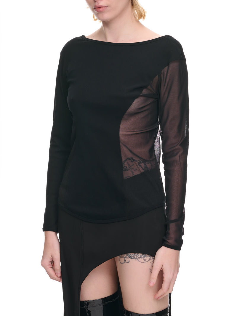 Figure Mesh Top (IM36JK701-15-BLACK)