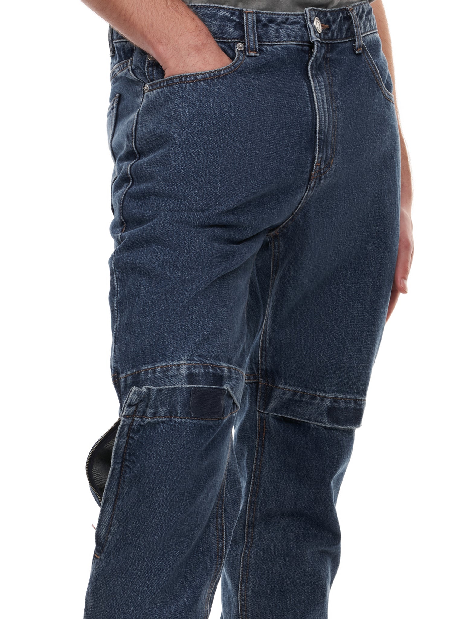 Juun.J Cargo-Pocket Tapered Jeans
