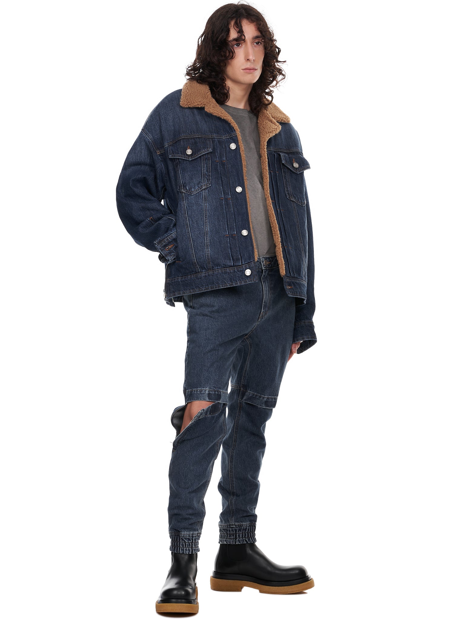 Juun.J Black Paint Splatter Jeans
