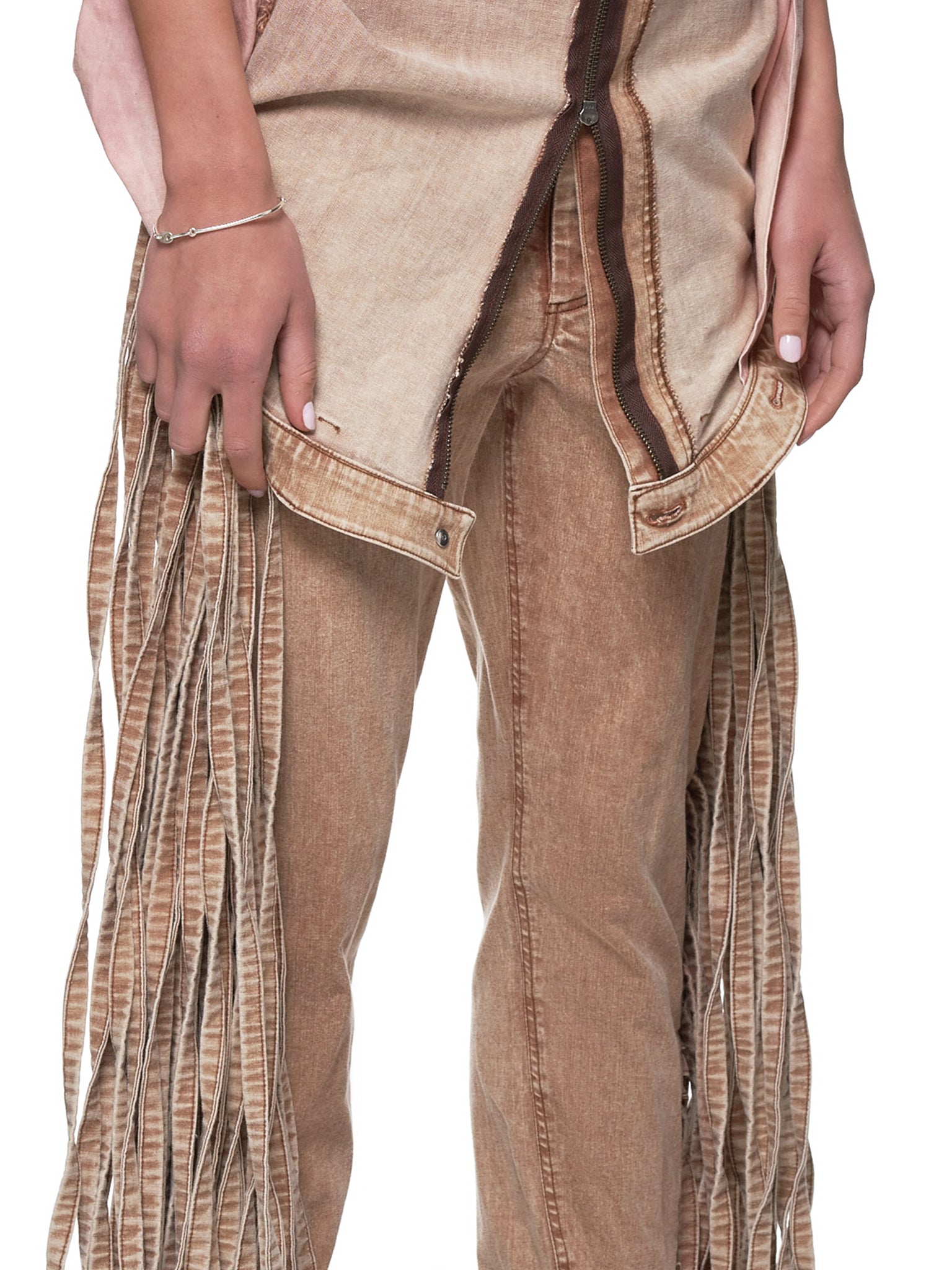 Fringe Jeans (JFSS19P01-BROWN)