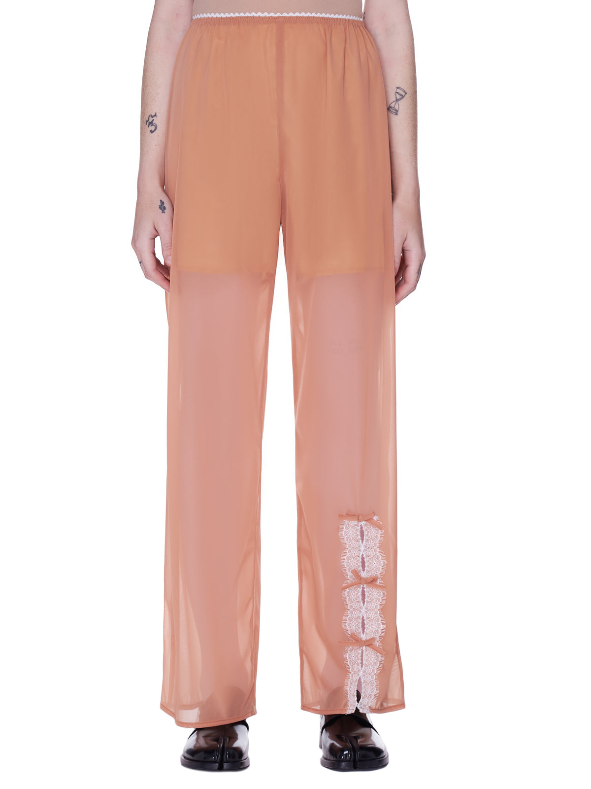 Jenny Fax Sheer Lounge Trousers | H.Lorenzo - front