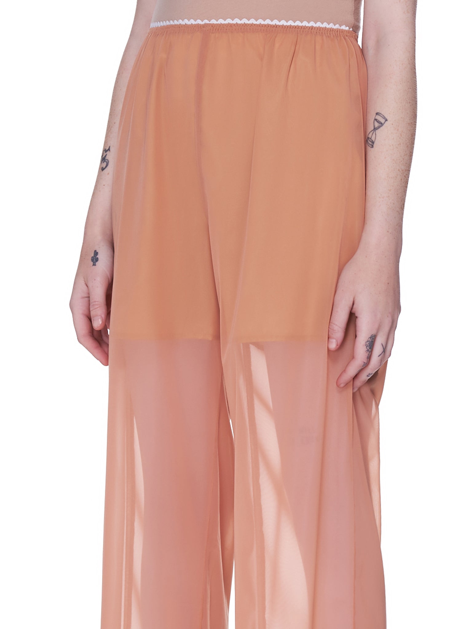 Jenny Fax Sheer Lounge Trousers | H.Lorenzo - detail 1