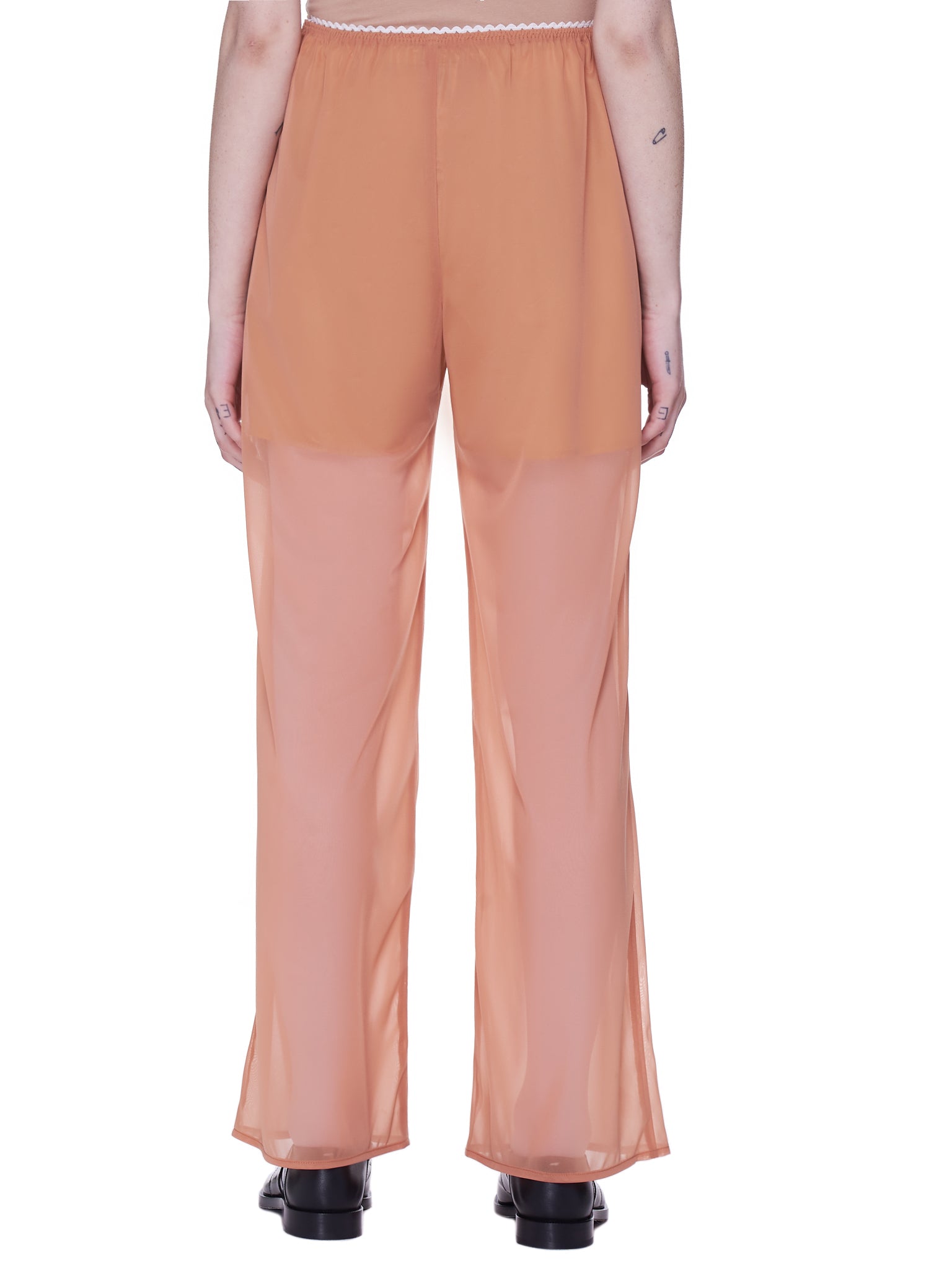 Jenny Fax Sheer Lounge Trousers | H.Lorenzo - back