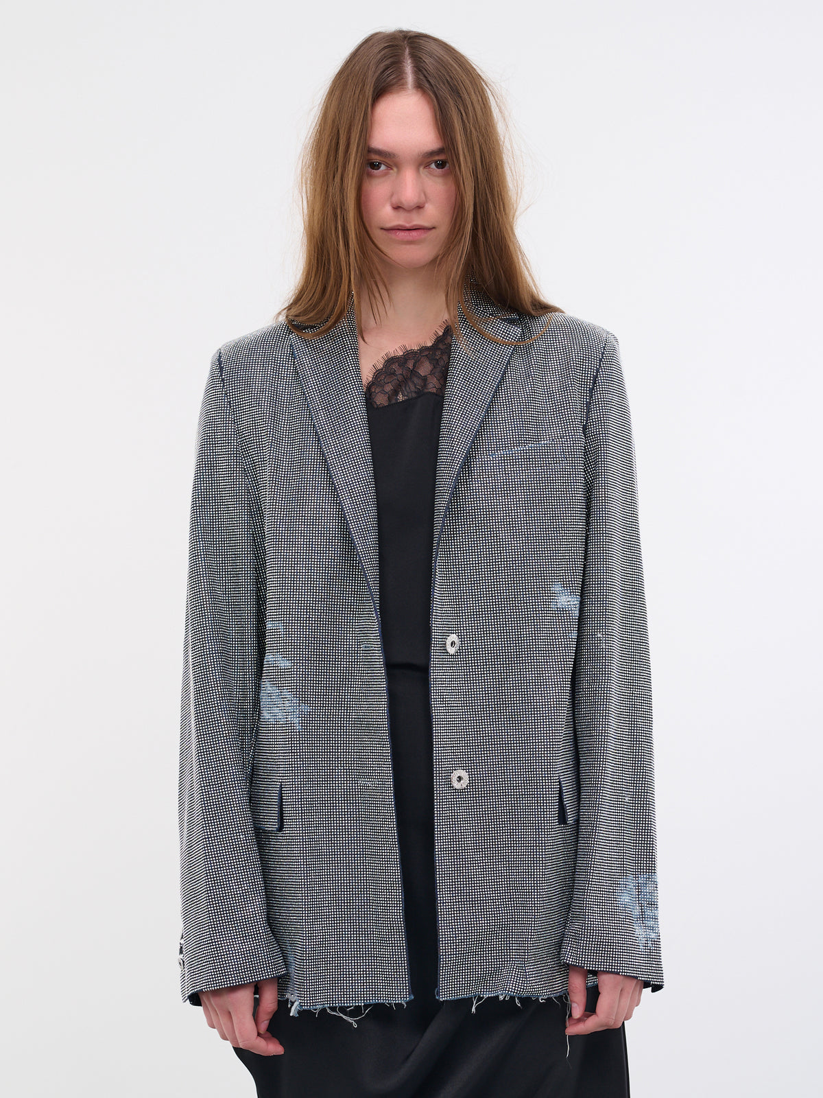 Studded SB Blazer (JK0234-PG1268-743-INDIGO-SILVE)
