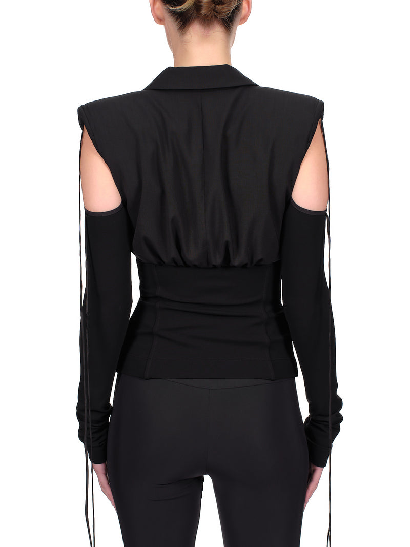 Nensi Dojaka Fitted Blazer | H.Lorenzo - back