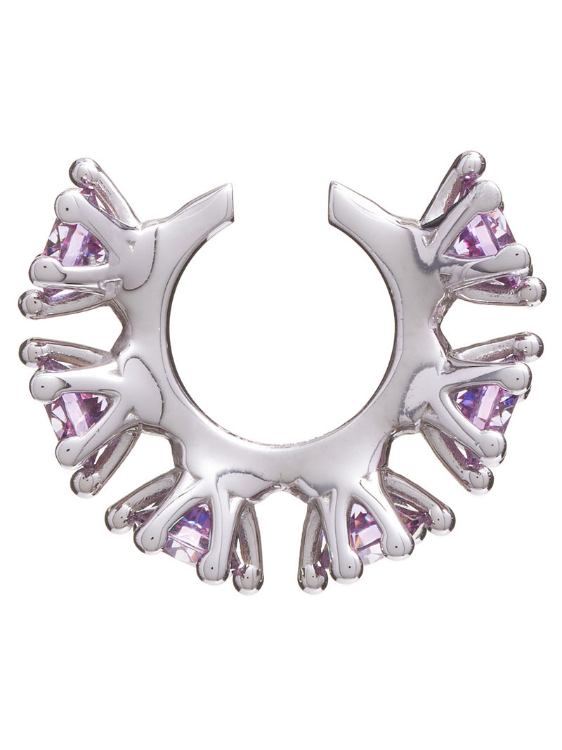 Wheel Ear Cuff (JW09-SILVER-PURPLE)