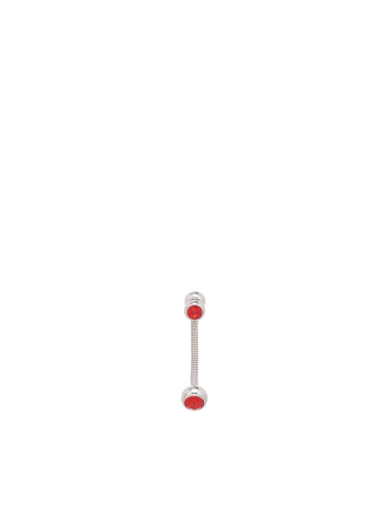 Crystal Dorp Earring (JW09-SILVER-RED)