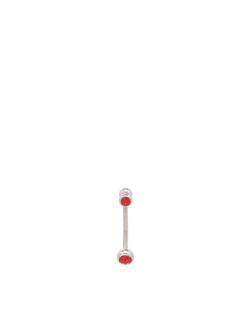 Crystal Dorp Earring (JW09-SILVER-RED)