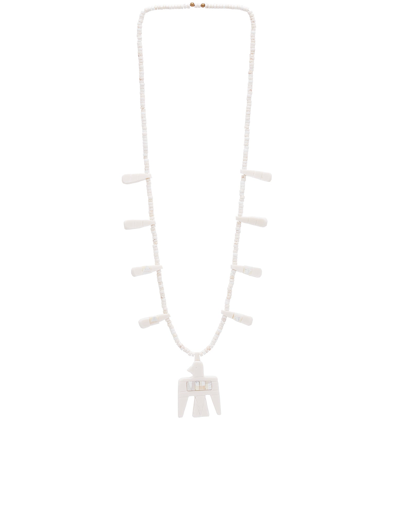 Kapital Santo Domingo Battery Bird Necklace | H. Lorenzo - front