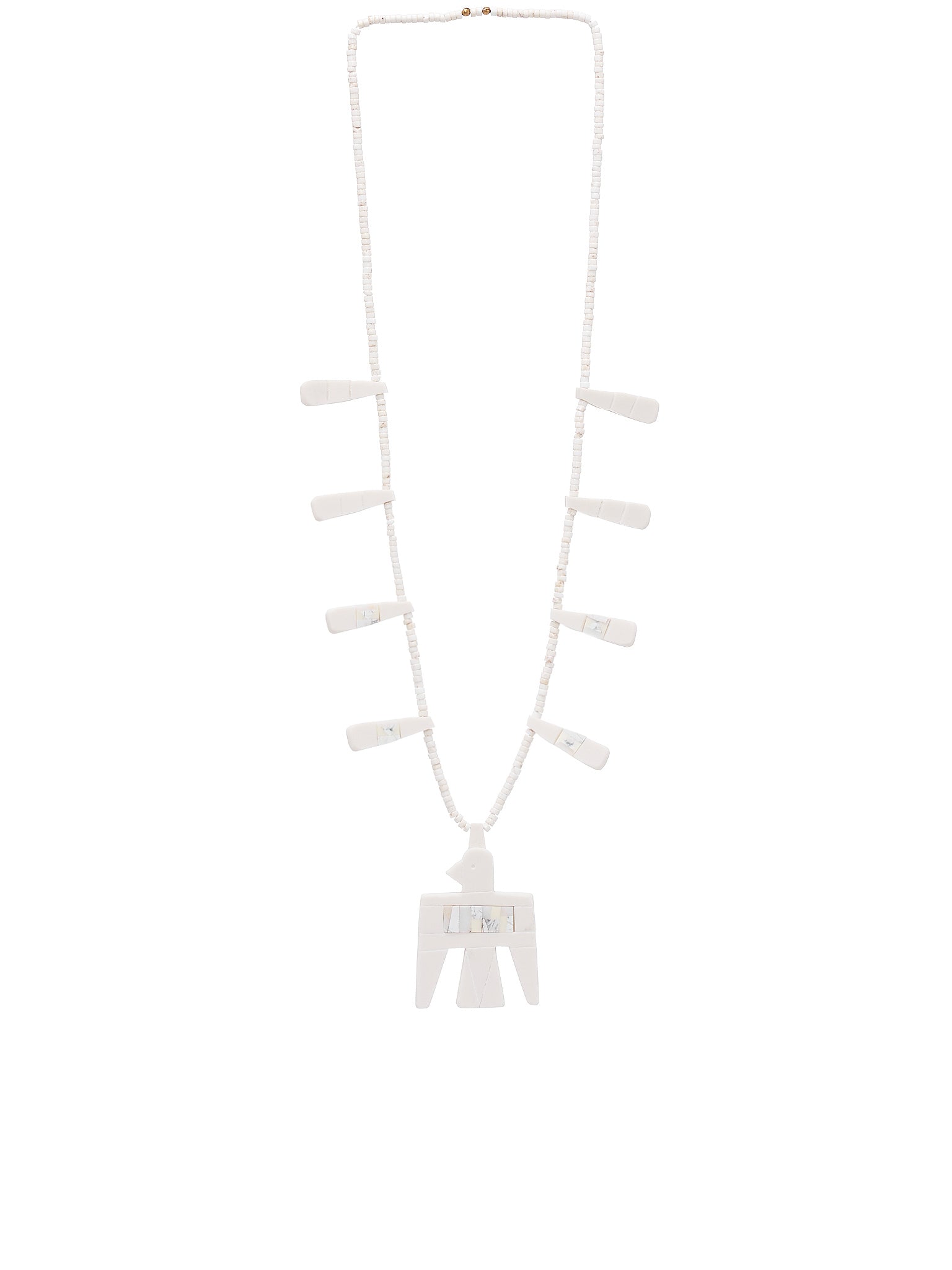 Kapital Santo Domingo Battery Bird Necklace | H. Lorenzo - front