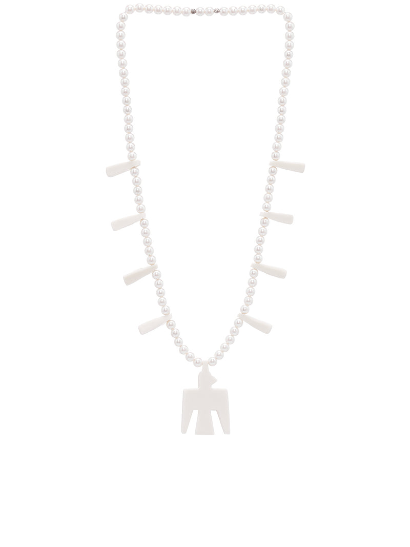 Kapital Santo Domingo Battery Bird Pearl Necklace | H. Lorenzo - detail 1