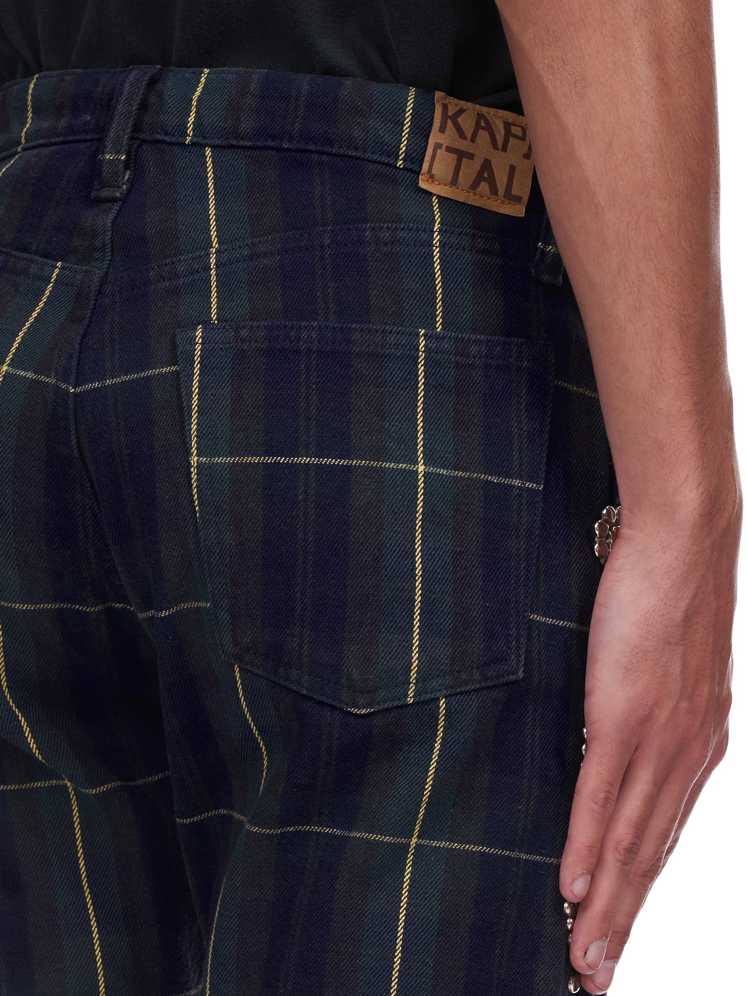 Kapital tartan deals studded trousers