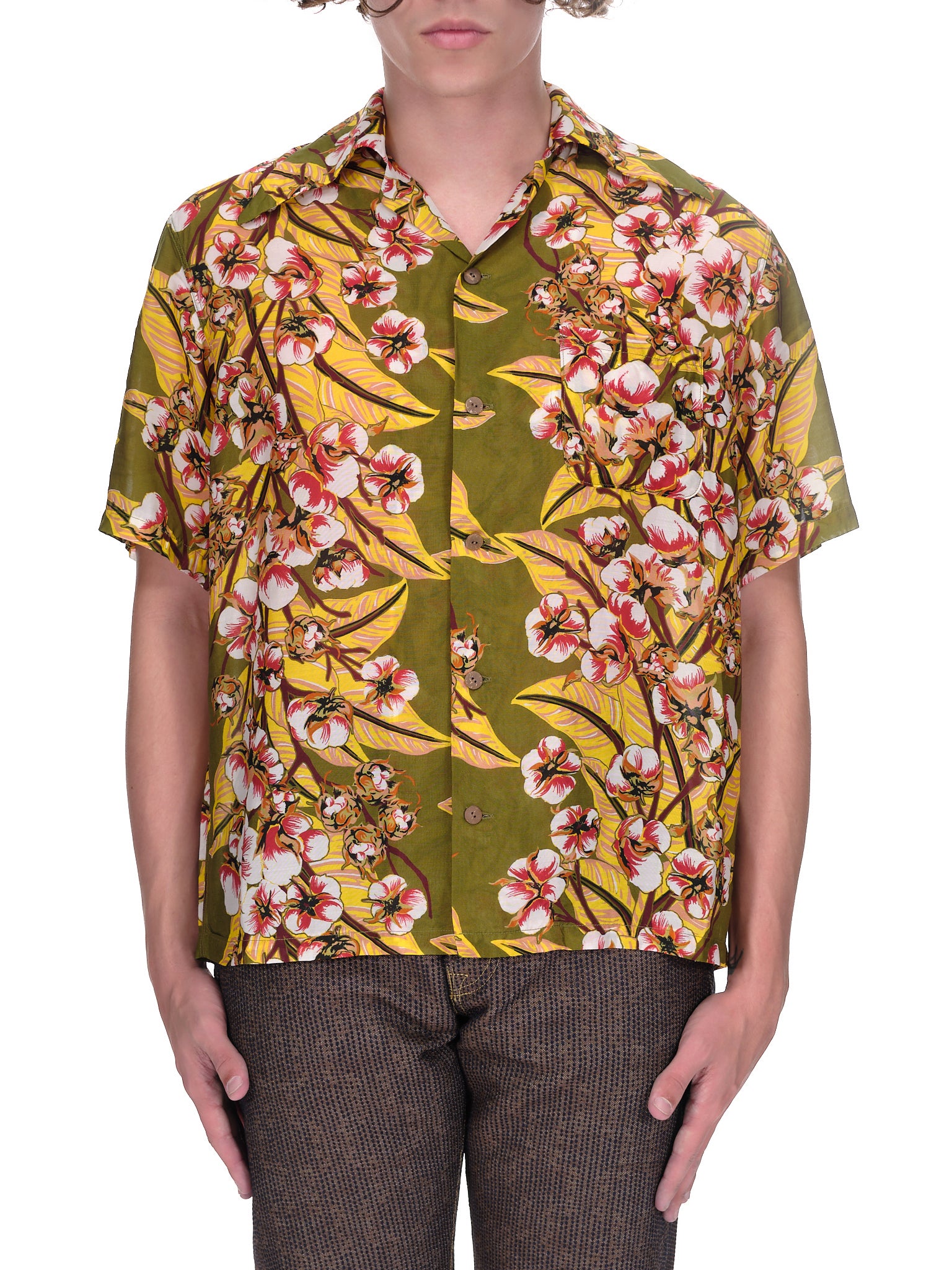Kapital Floral Print Button Up Shirt | H. Lorenzo - front 