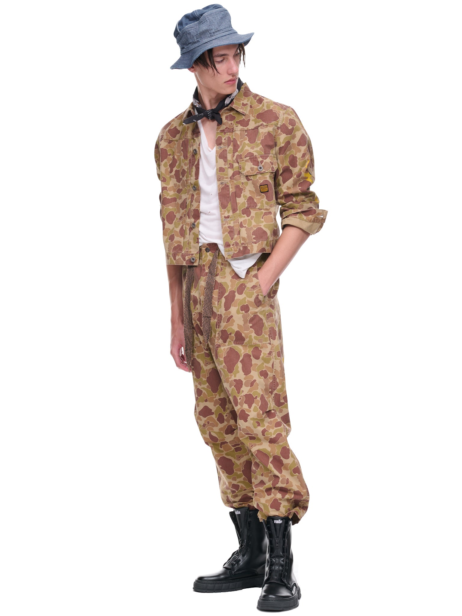 Happy Camouflage Jacket (K2209LJ024-BEIGE-KHAKI)