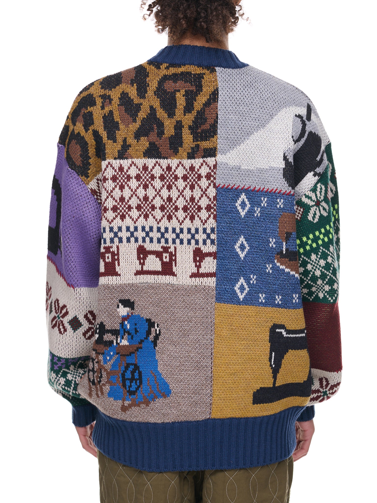 Patchwork Sweater (K2211KN141-NV-NAVY)