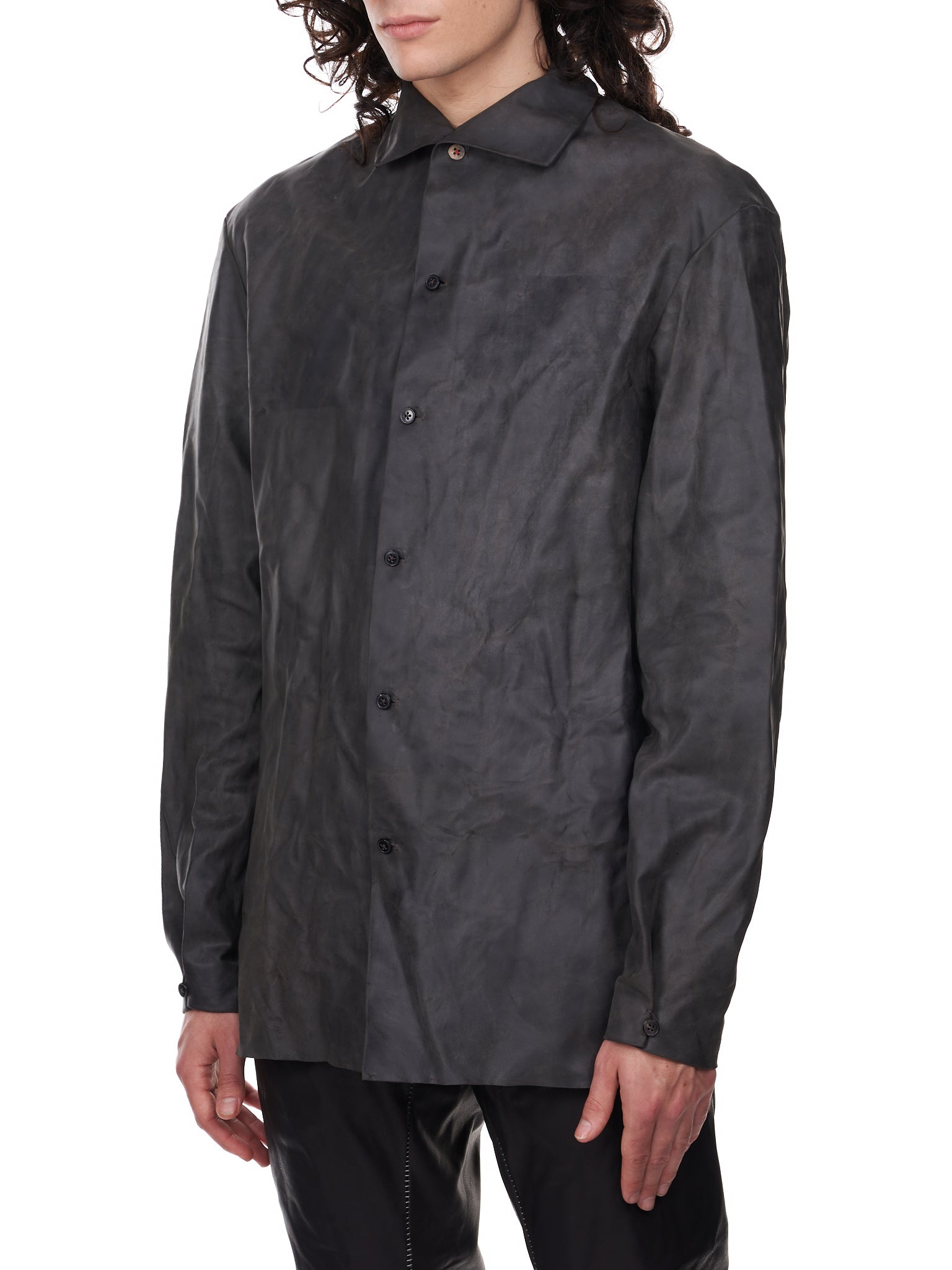 Ma+ Horse Leather Shirt | H. Lorenzo - side 