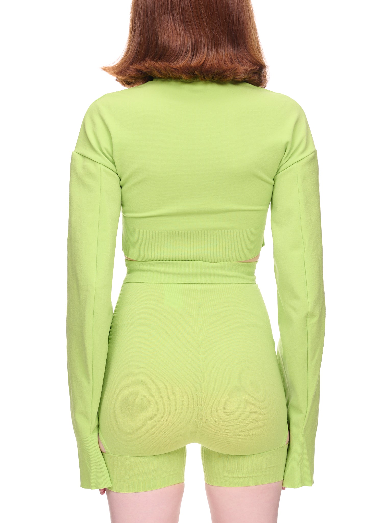 Alessandro Vigilate Cut-Out Cropped Sweater | H.Lorenzo - back