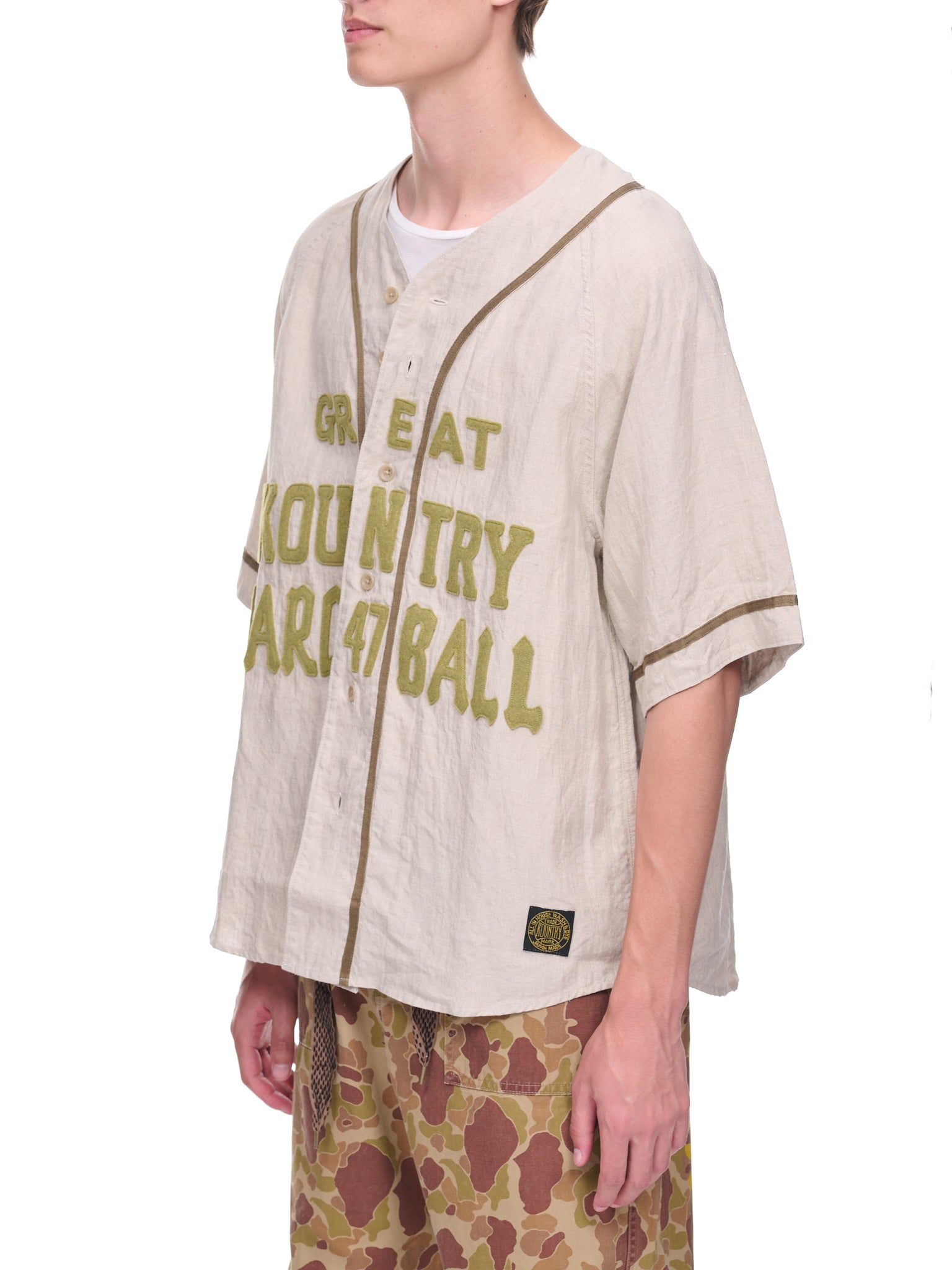 Great Kountry Baseball Shirt (KR2208SS03-BEIGE)