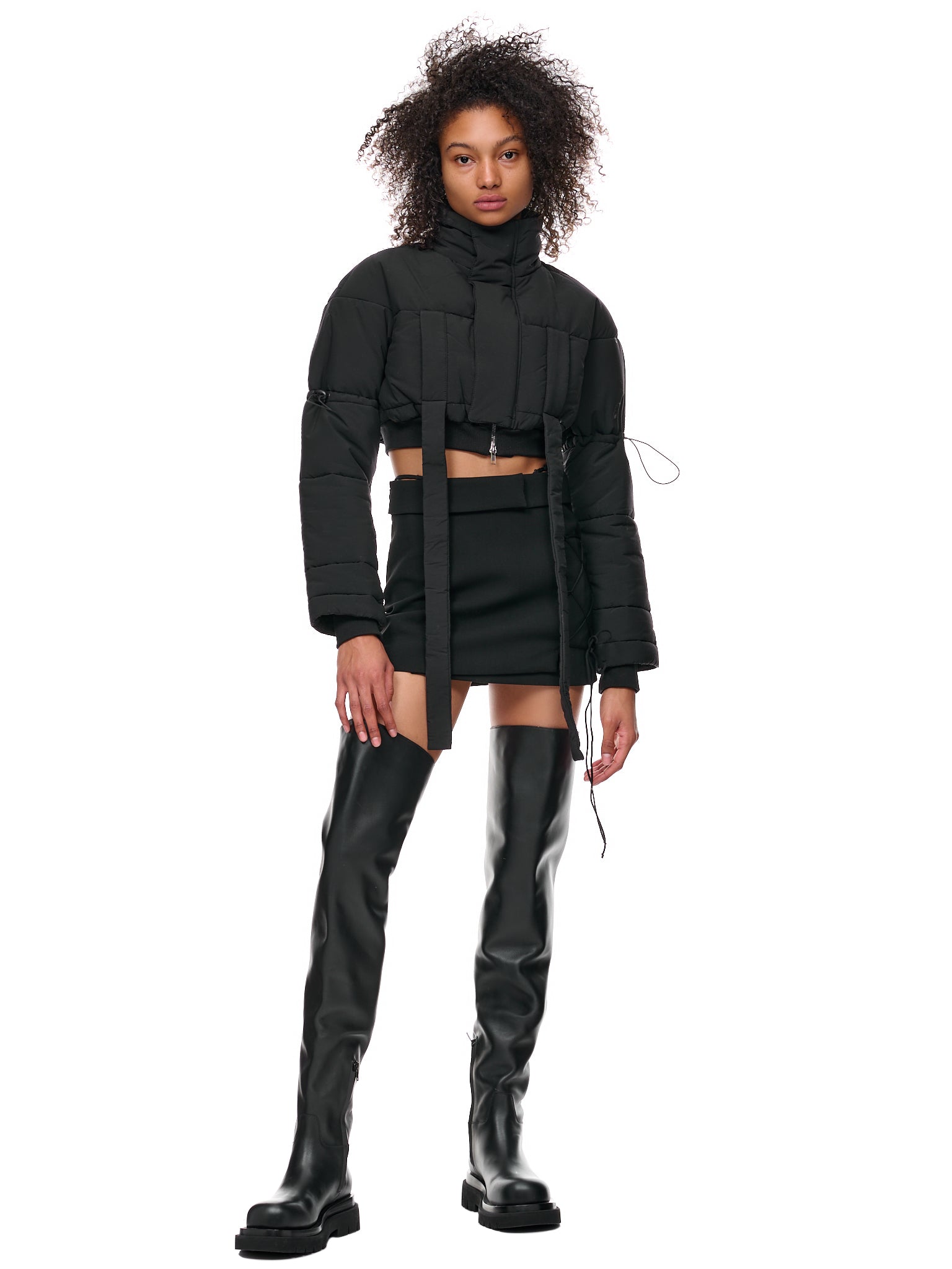 Laced Mini Skirt (KT017-BLACK)
