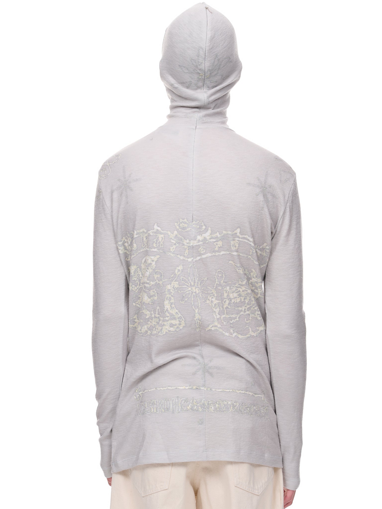 Printed Mask Shirt (KUF2EX-0010-LIGHT-GREY)