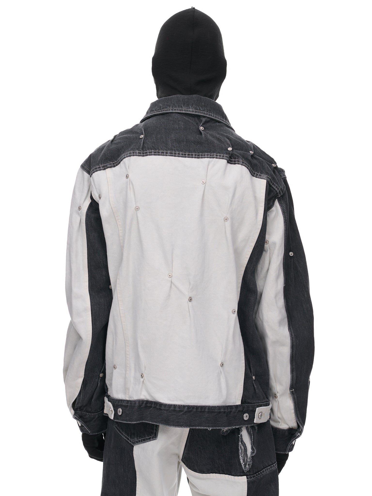 Multi-Rivet Denim Jacket (KUF2MJ08BP-T1183-BLACK-MULTI)