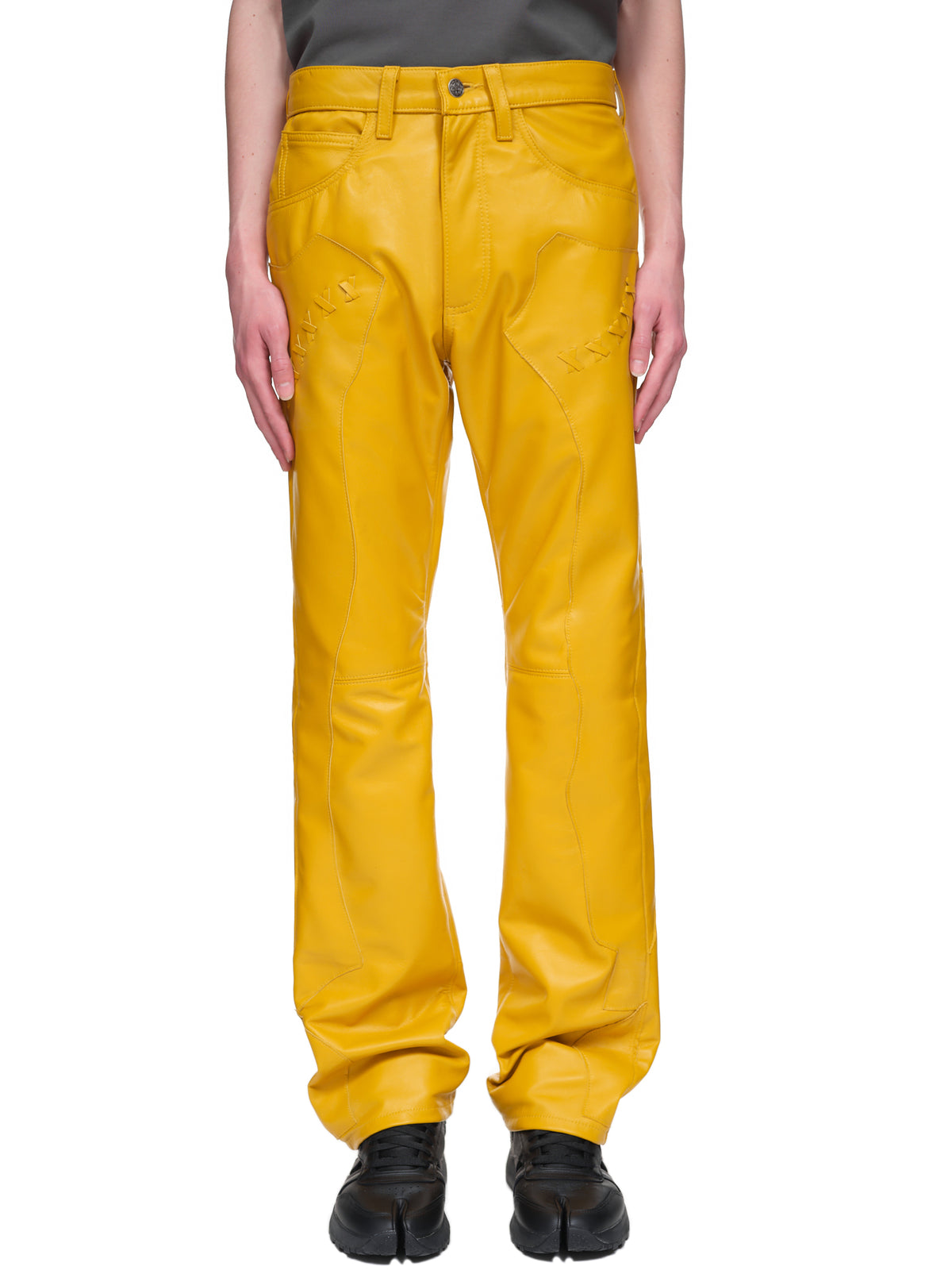 Destroy The Box ﻿Leather Pants | H.Lorenzo - front