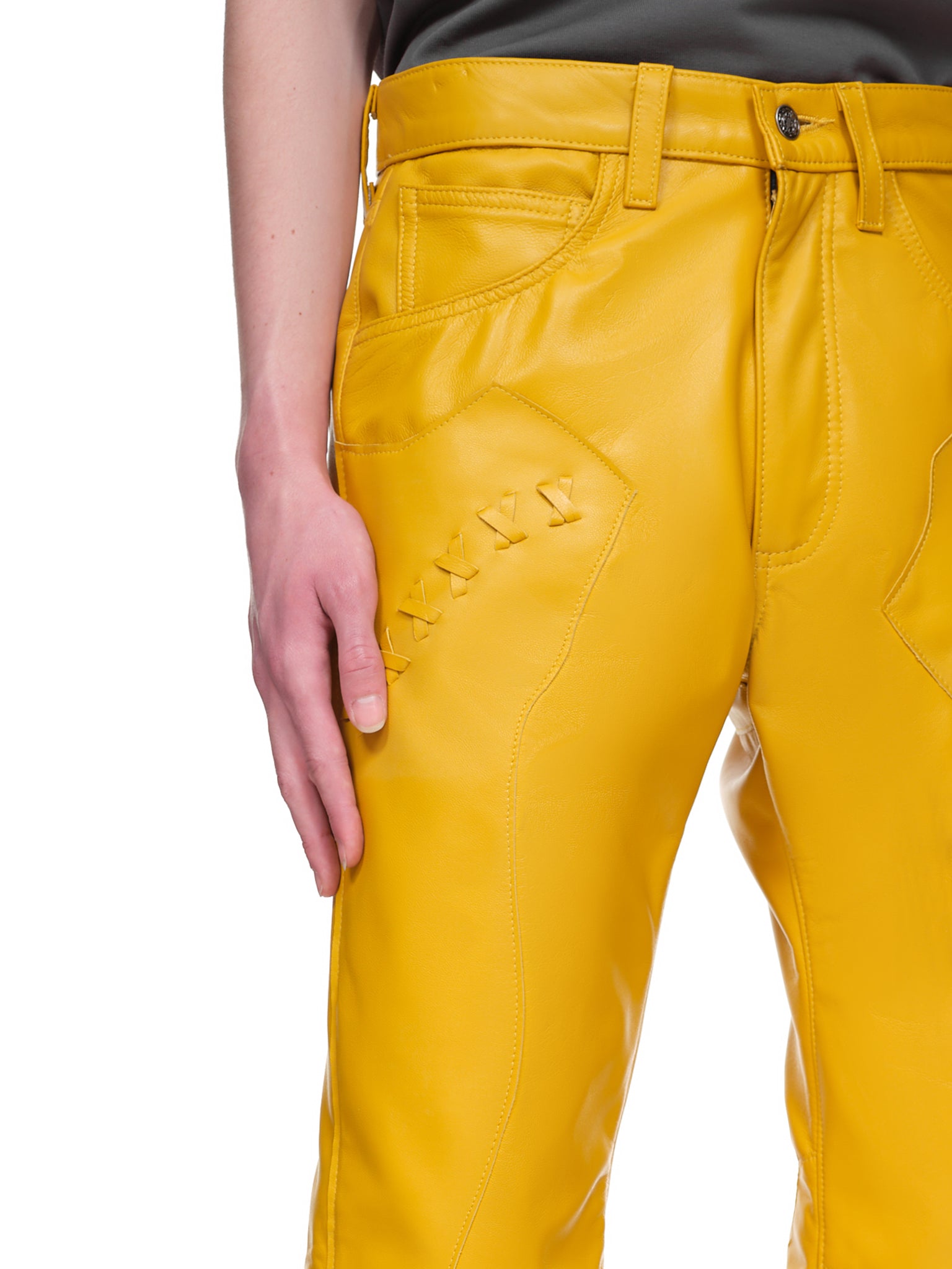 Destroy The Box ﻿Leather Pants | H.Lorenzo - detail