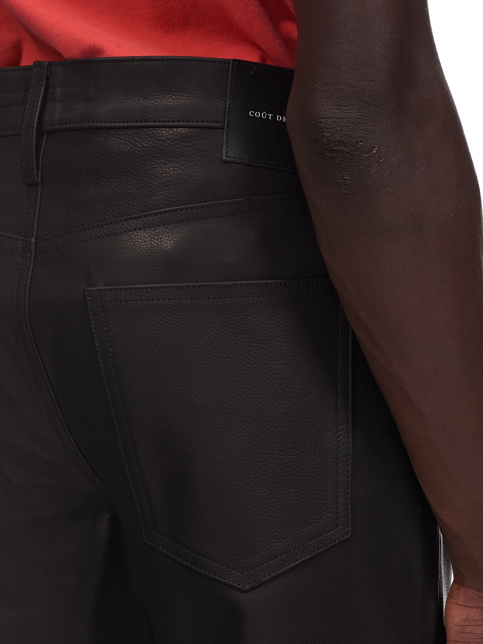 Coût De La Liberté Leather Trousers | H. Lorenzo - detail 2