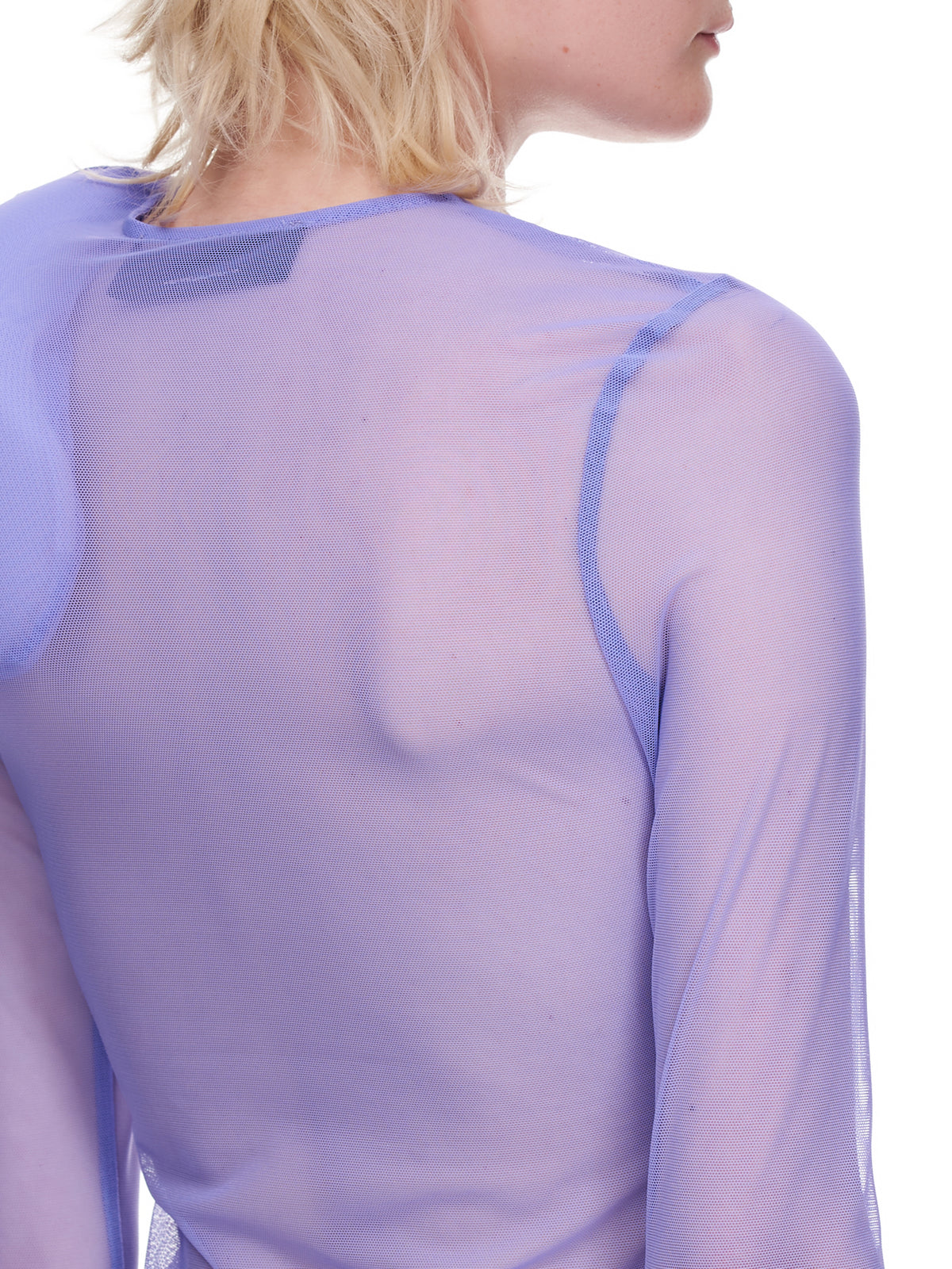 Melitta Baumeister Mesh Button Up Shirt | H.Lorenzo - detail