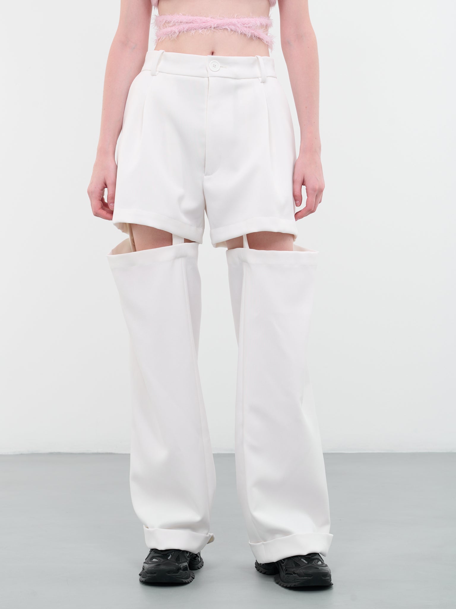 Suspender Trousers (MB-25-RECYCLED-POLY-WHITE)